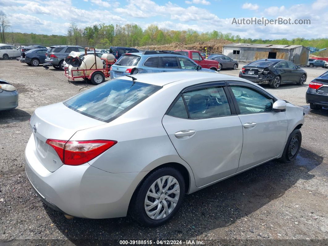 2017 Toyota Corolla Le Silver vin: 5YFBURHE5HP668430