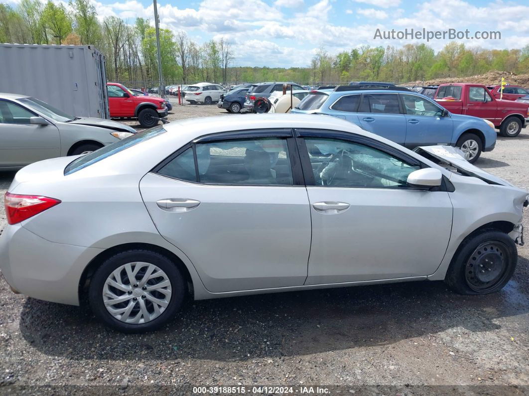 2017 Toyota Corolla Le Silver vin: 5YFBURHE5HP668430