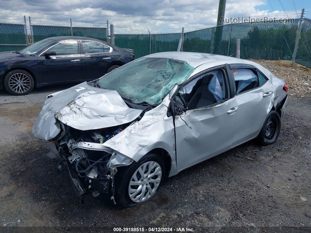 2017 Toyota Corolla Le Silver vin: 5YFBURHE5HP668430