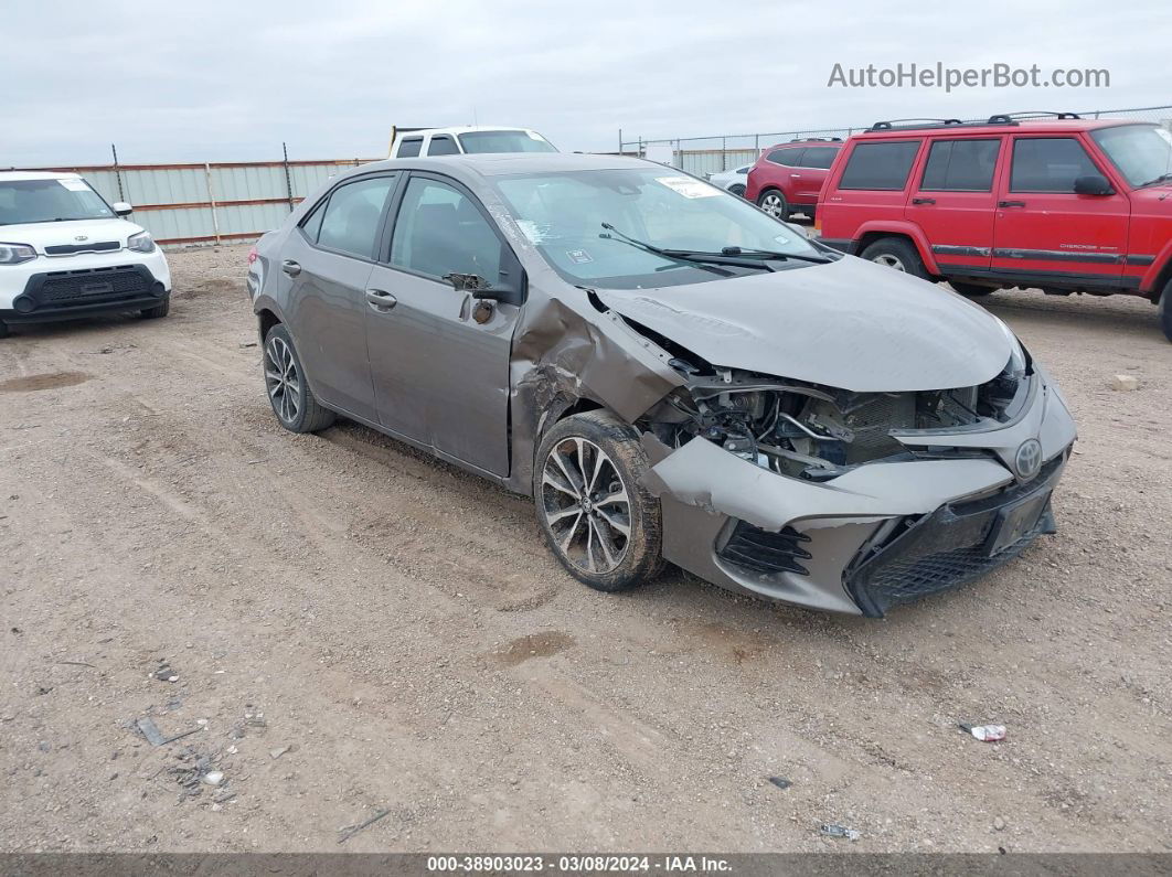 2017 Toyota Corolla Xse Коричневый vin: 5YFBURHE5HP669013