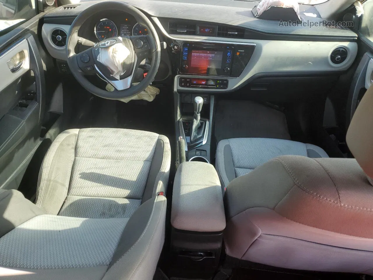 2017 Toyota Corolla L Burgundy vin: 5YFBURHE5HP698964