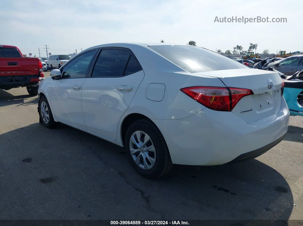 2017 Toyota Corolla L White vin: 5YFBURHE5HP703967