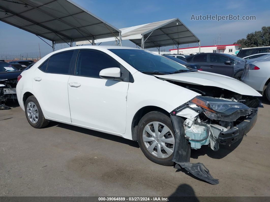 2017 Toyota Corolla L White vin: 5YFBURHE5HP703967