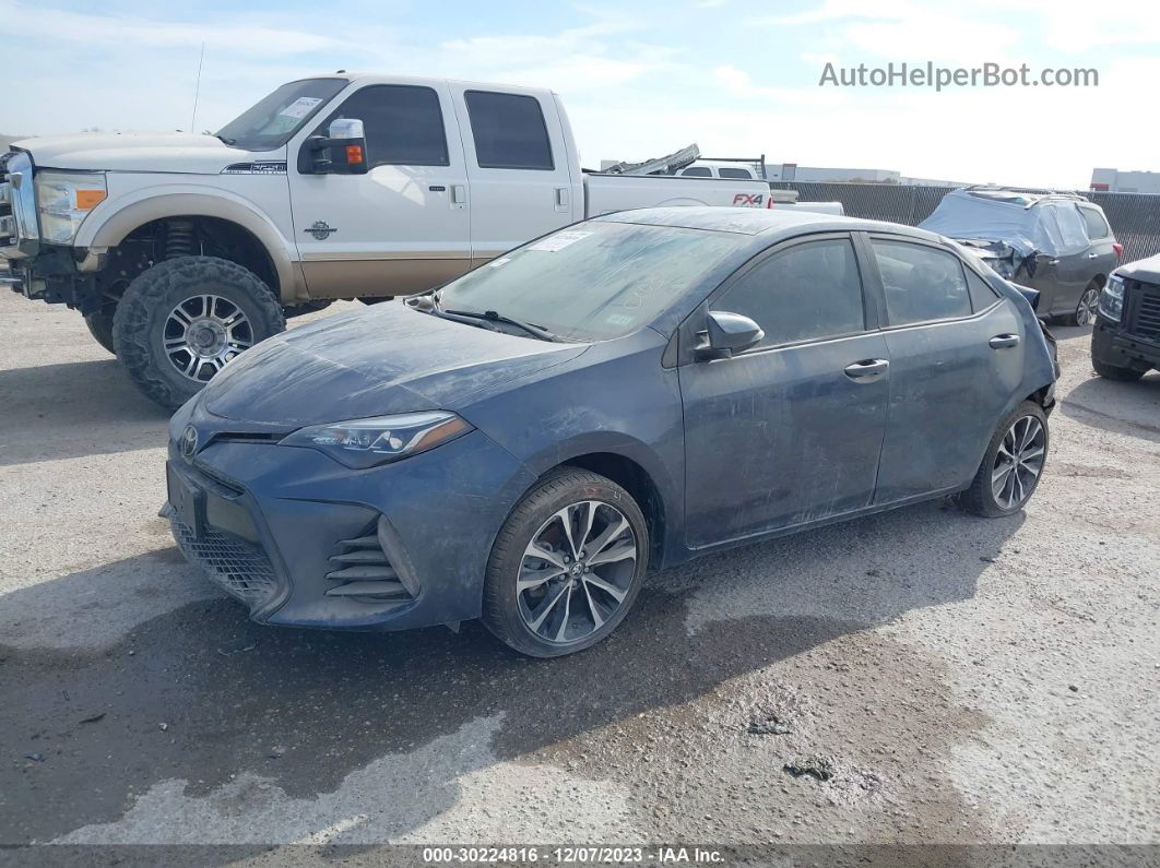 2017 Toyota Corolla Se Синий vin: 5YFBURHE5HP719201