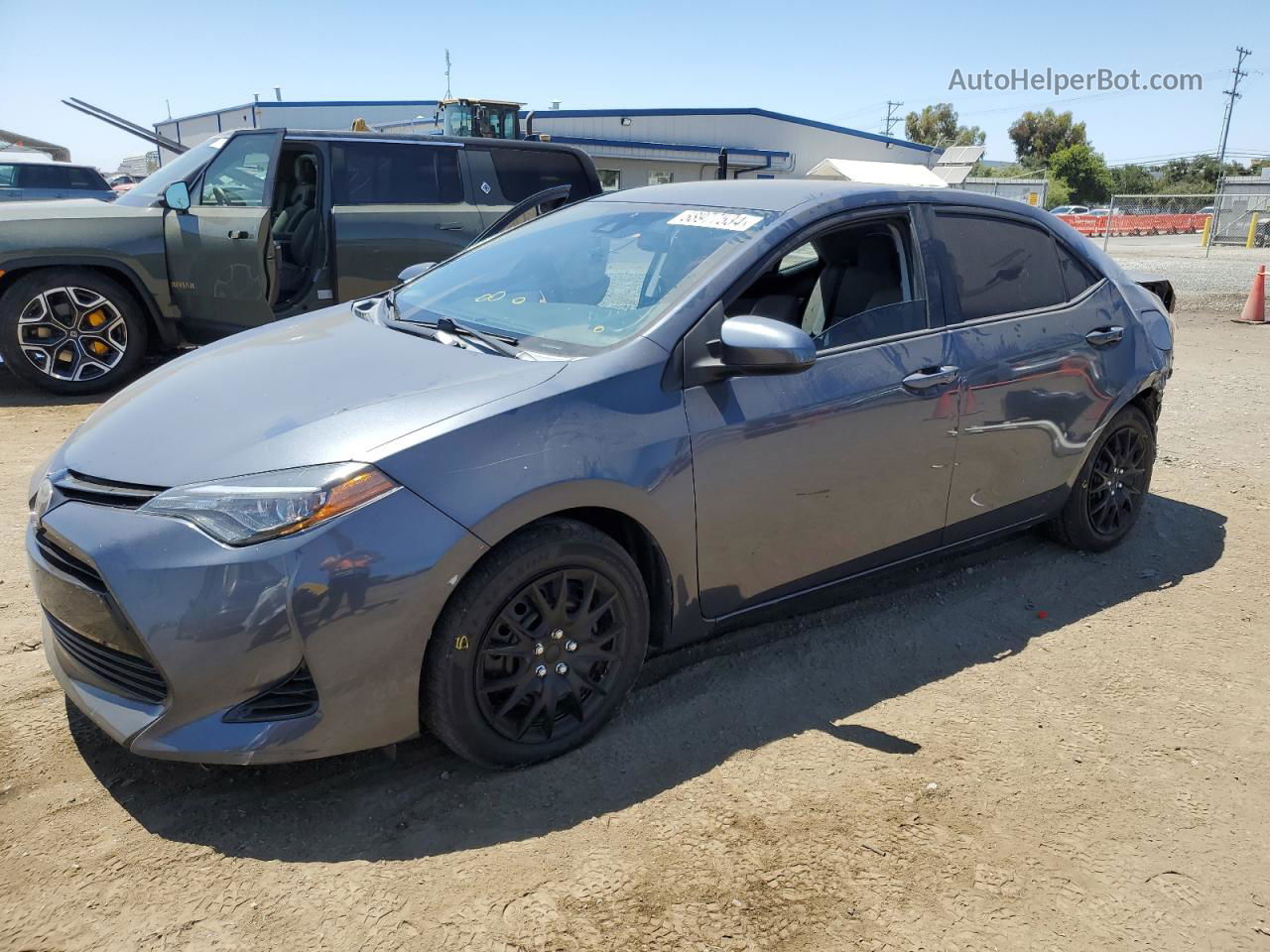 2017 Toyota Corolla L Blue vin: 5YFBURHE5HP733342