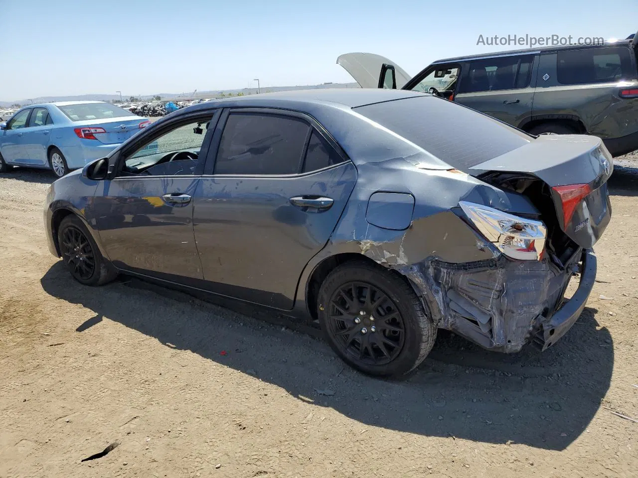 2017 Toyota Corolla L Blue vin: 5YFBURHE5HP733342