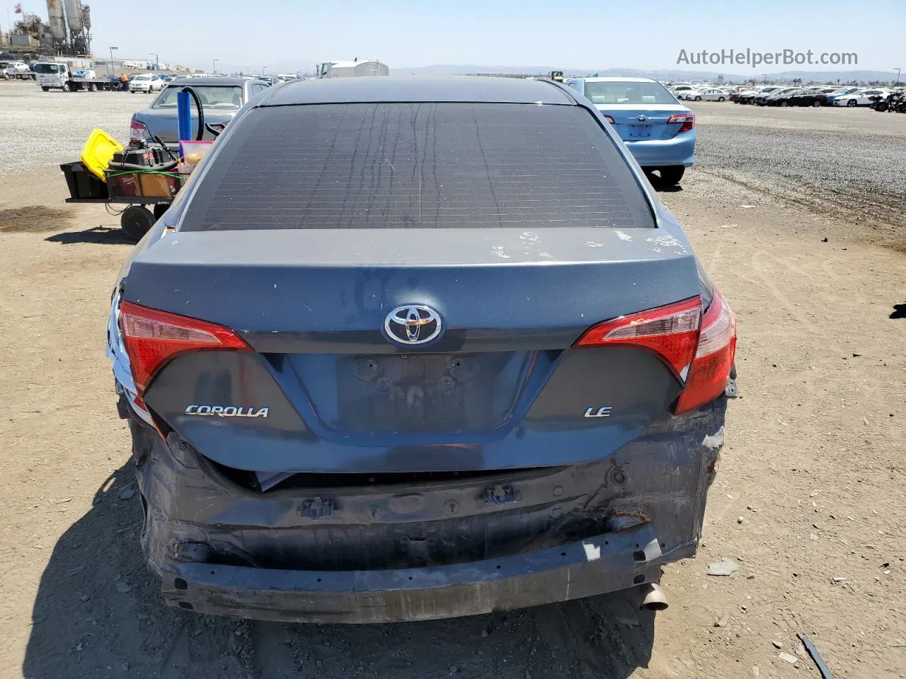 2017 Toyota Corolla L Blue vin: 5YFBURHE5HP733342