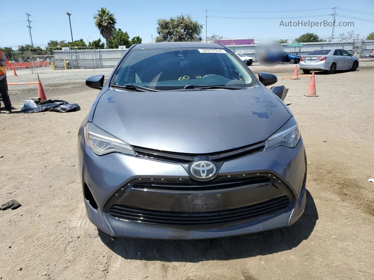 2017 Toyota Corolla L Blue vin: 5YFBURHE5HP733342