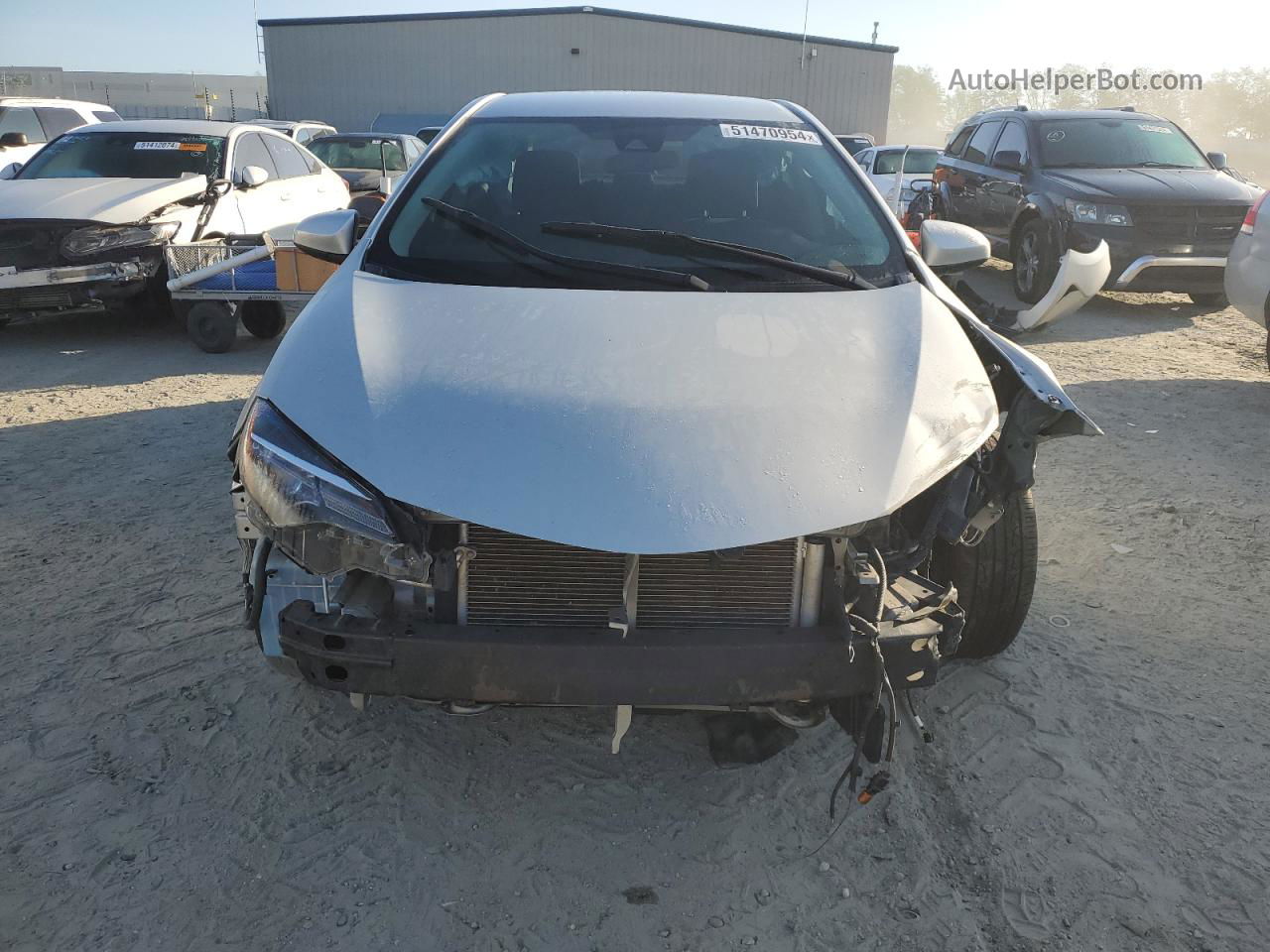 2019 Toyota Corolla L Silver vin: 5YFBURHE5KP860809