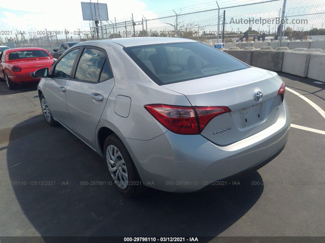 2019 Toyota Corolla L/le/se/xle/xse Silver vin: 5YFBURHE5KP862107