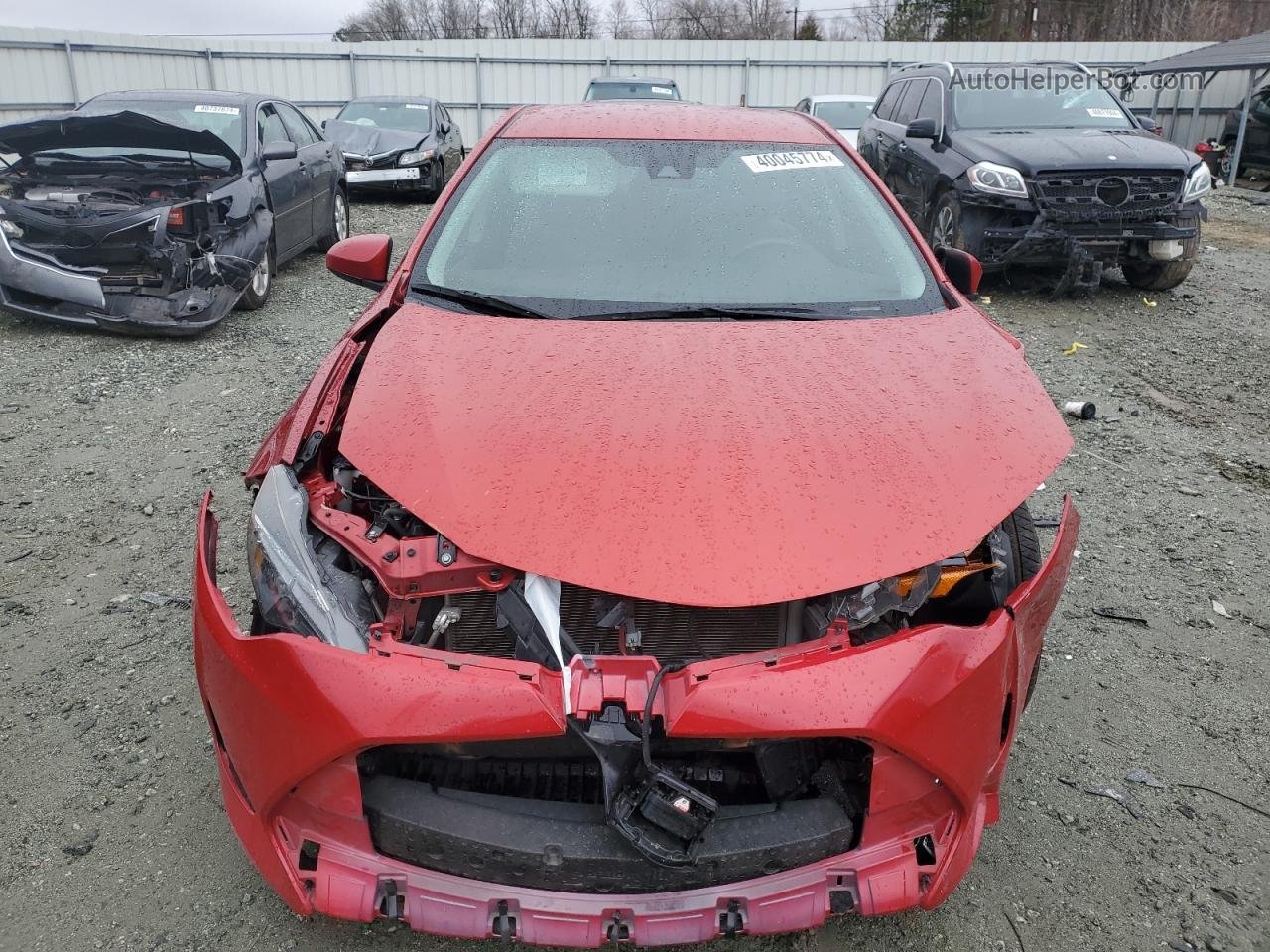 2019 Toyota Corolla L Красный vin: 5YFBURHE5KP864536