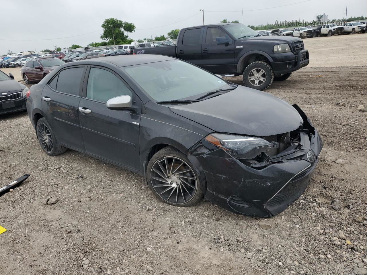 2019 Toyota Corolla L Black vin: 5YFBURHE5KP870854