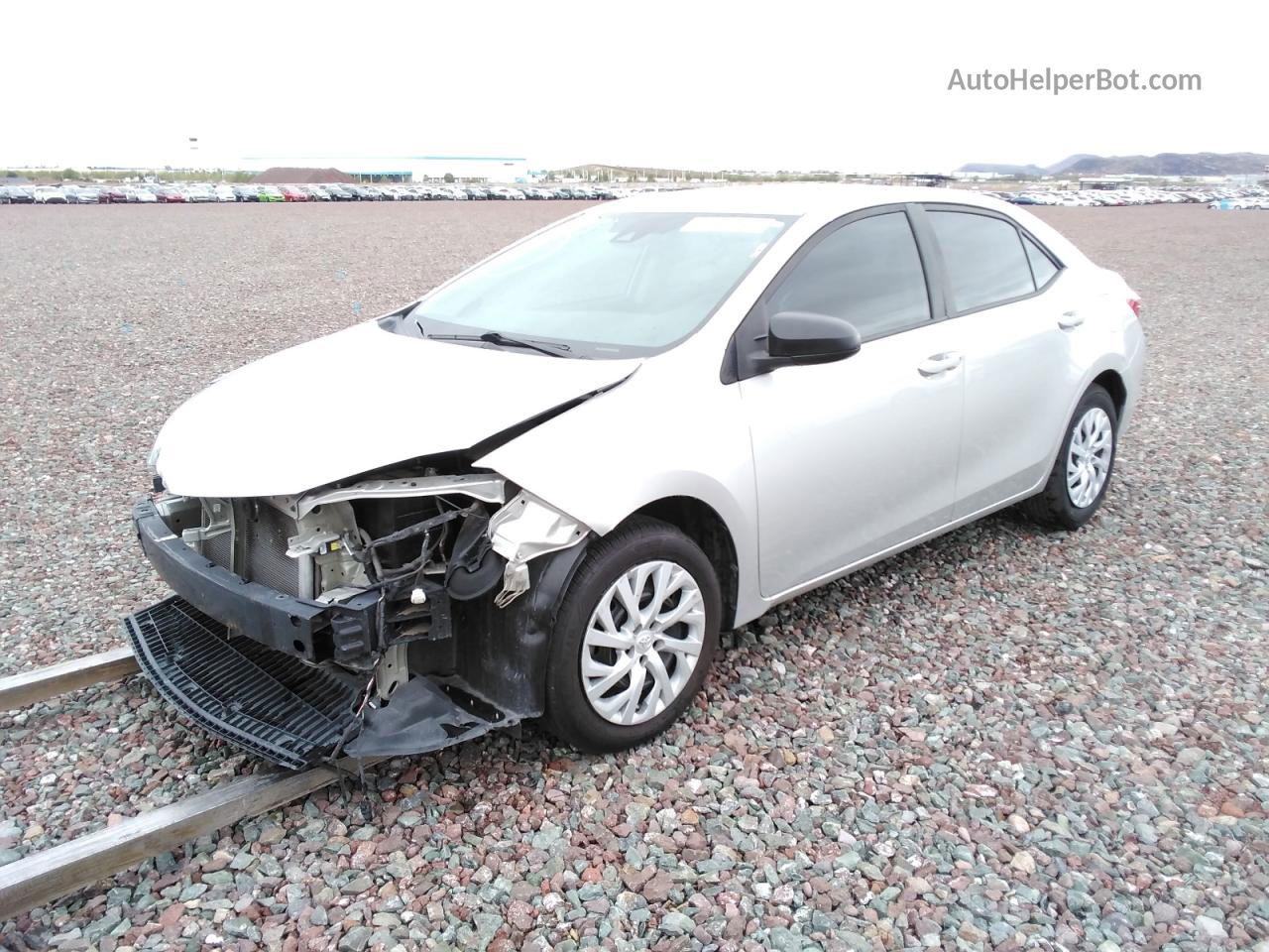 2019 Toyota Corolla L Silver vin: 5YFBURHE5KP875701