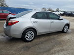 2019 Toyota Corolla L Silver vin: 5YFBURHE5KP876380