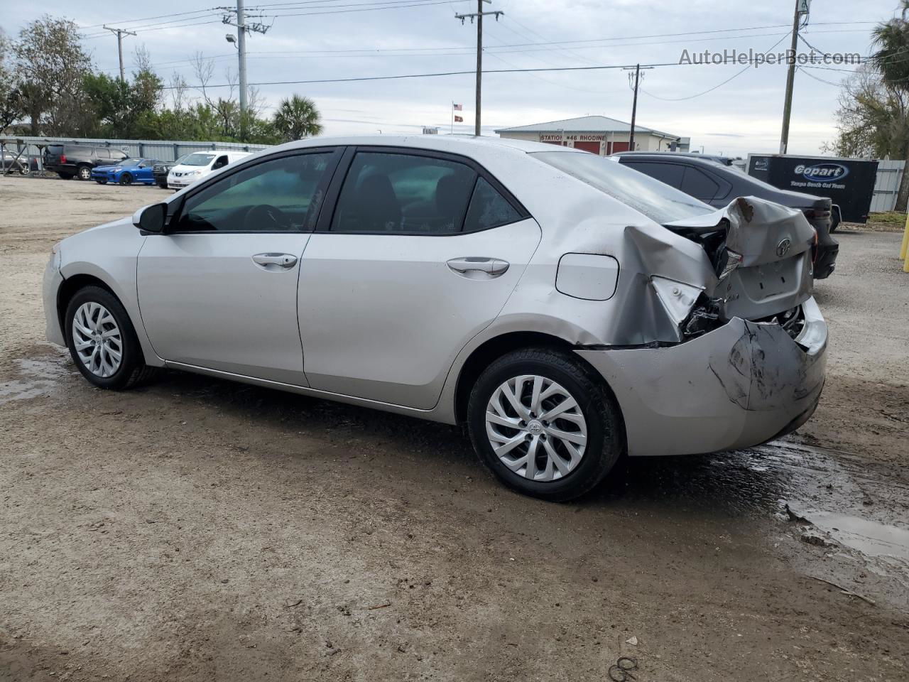 2019 Toyota Corolla L Silver vin: 5YFBURHE5KP876380