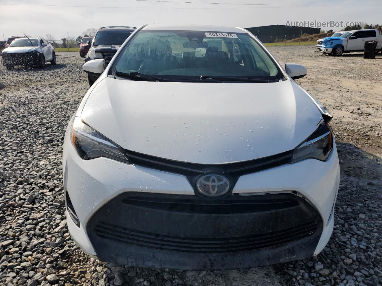 2019 Toyota Corolla L White vin: 5YFBURHE5KP882941