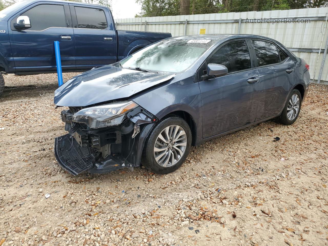 2019 Toyota Corolla L Blue vin: 5YFBURHE5KP900435