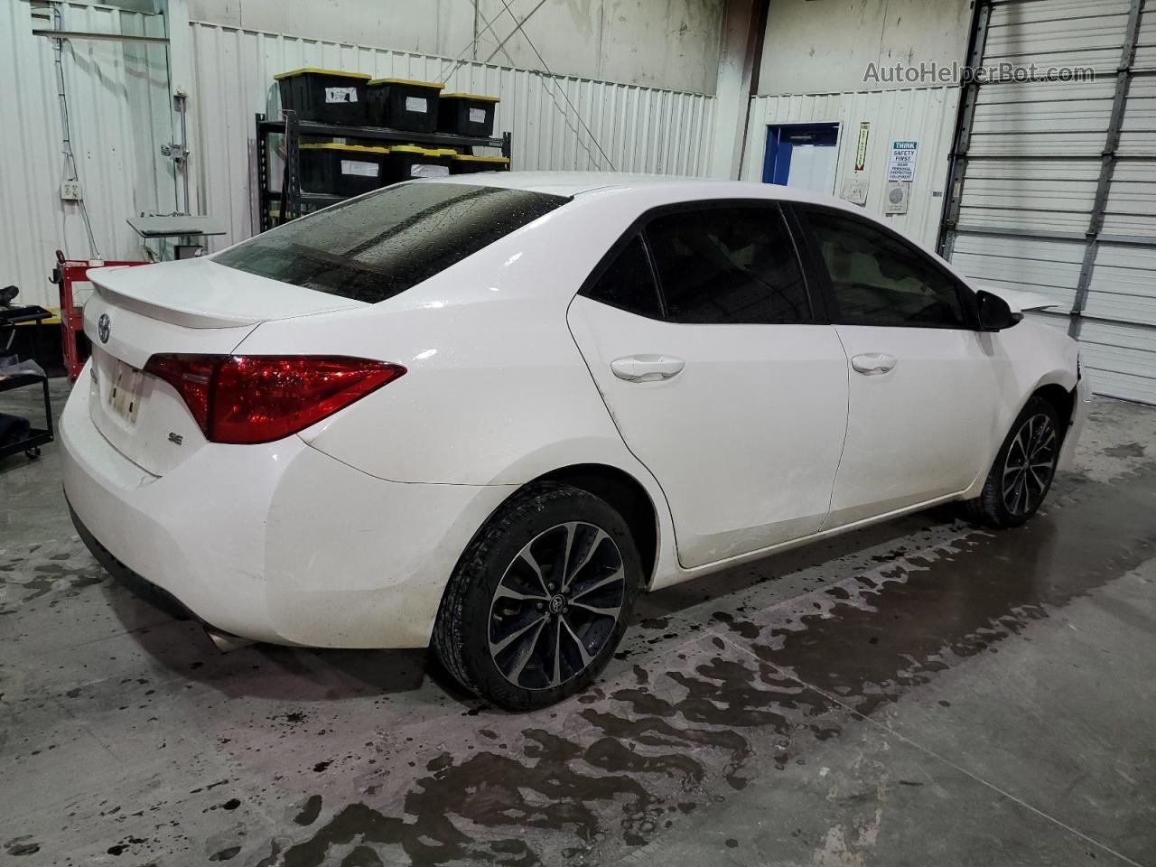2019 Toyota Corolla L White vin: 5YFBURHE5KP902833