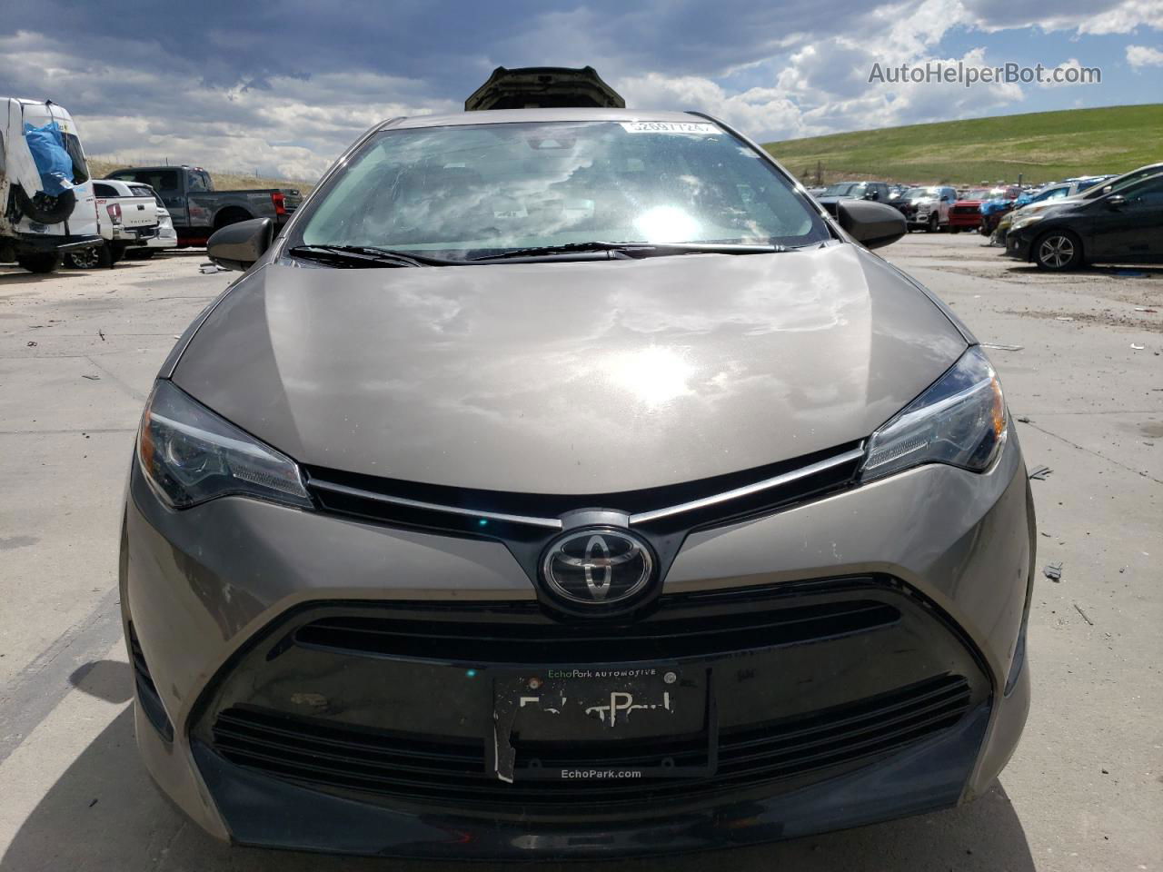 2019 Toyota Corolla L Gray vin: 5YFBURHE5KP937033