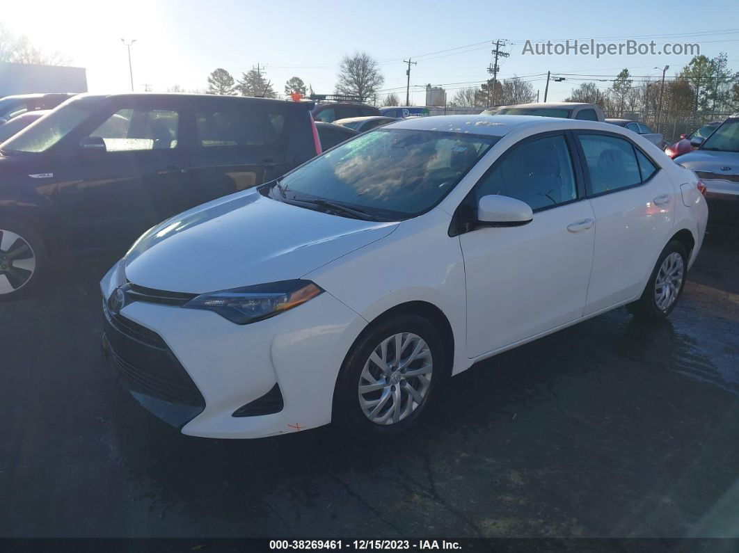 2019 Toyota Corolla Le White vin: 5YFBURHE5KP938862