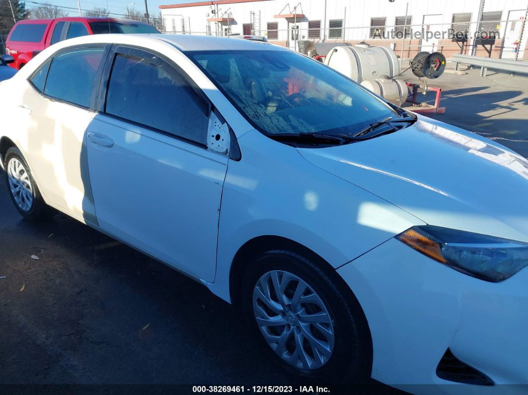 2019 Toyota Corolla Le White vin: 5YFBURHE5KP938862