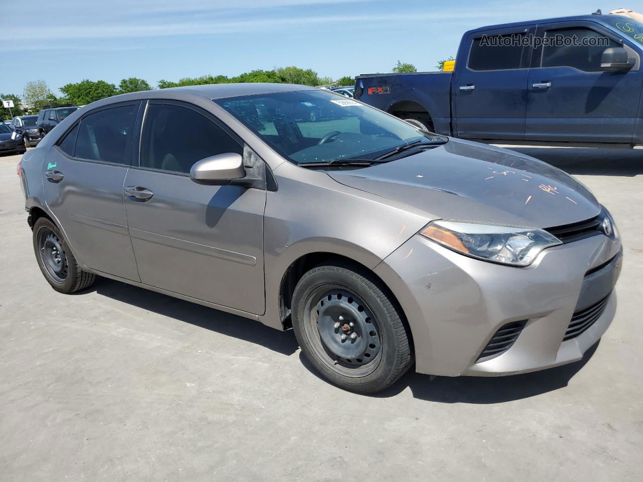 2014 Toyota Corolla L Gray vin: 5YFBURHE6EP037519