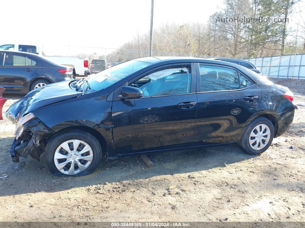 2014 Toyota Corolla L Black vin: 5YFBURHE6EP125857