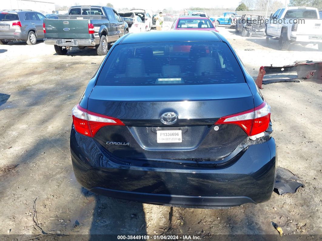 2014 Toyota Corolla L Black vin: 5YFBURHE6EP125857