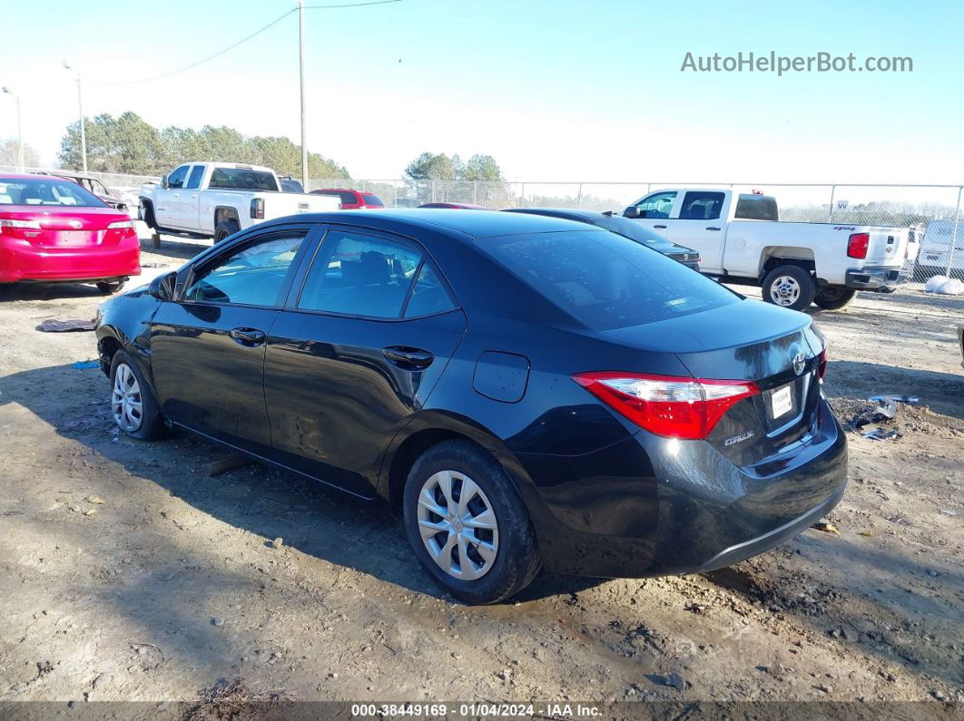 2014 Toyota Corolla L Black vin: 5YFBURHE6EP125857