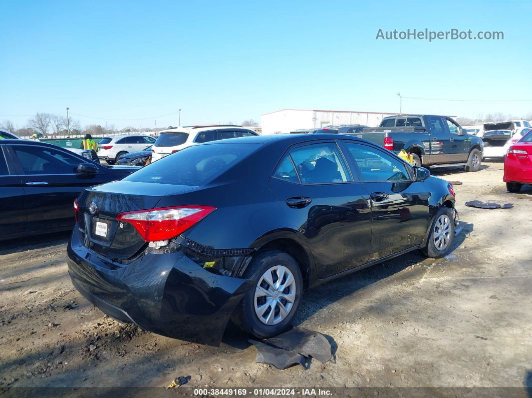 2014 Toyota Corolla L Black vin: 5YFBURHE6EP125857