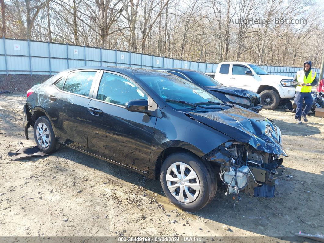 2014 Toyota Corolla L Black vin: 5YFBURHE6EP125857