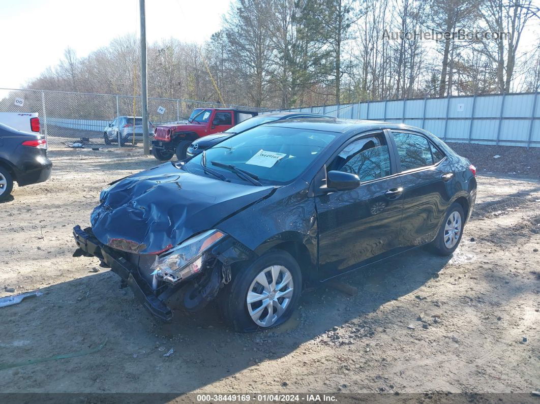 2014 Toyota Corolla L Black vin: 5YFBURHE6EP125857