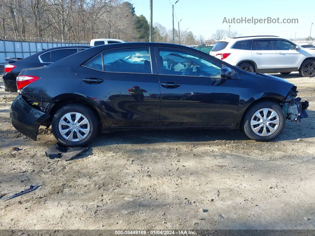 2014 Toyota Corolla L Black vin: 5YFBURHE6EP125857