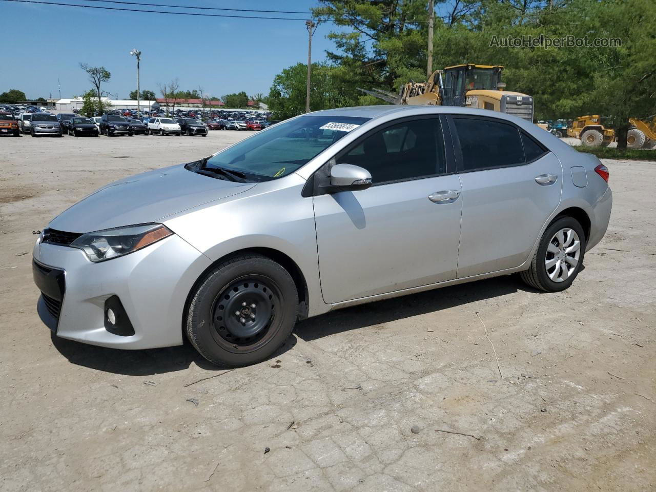 2014 Toyota Corolla L Silver vin: 5YFBURHE6EP133408