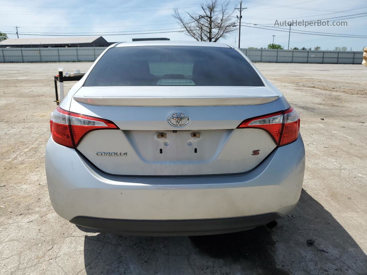 2014 Toyota Corolla L Silver vin: 5YFBURHE6EP133408