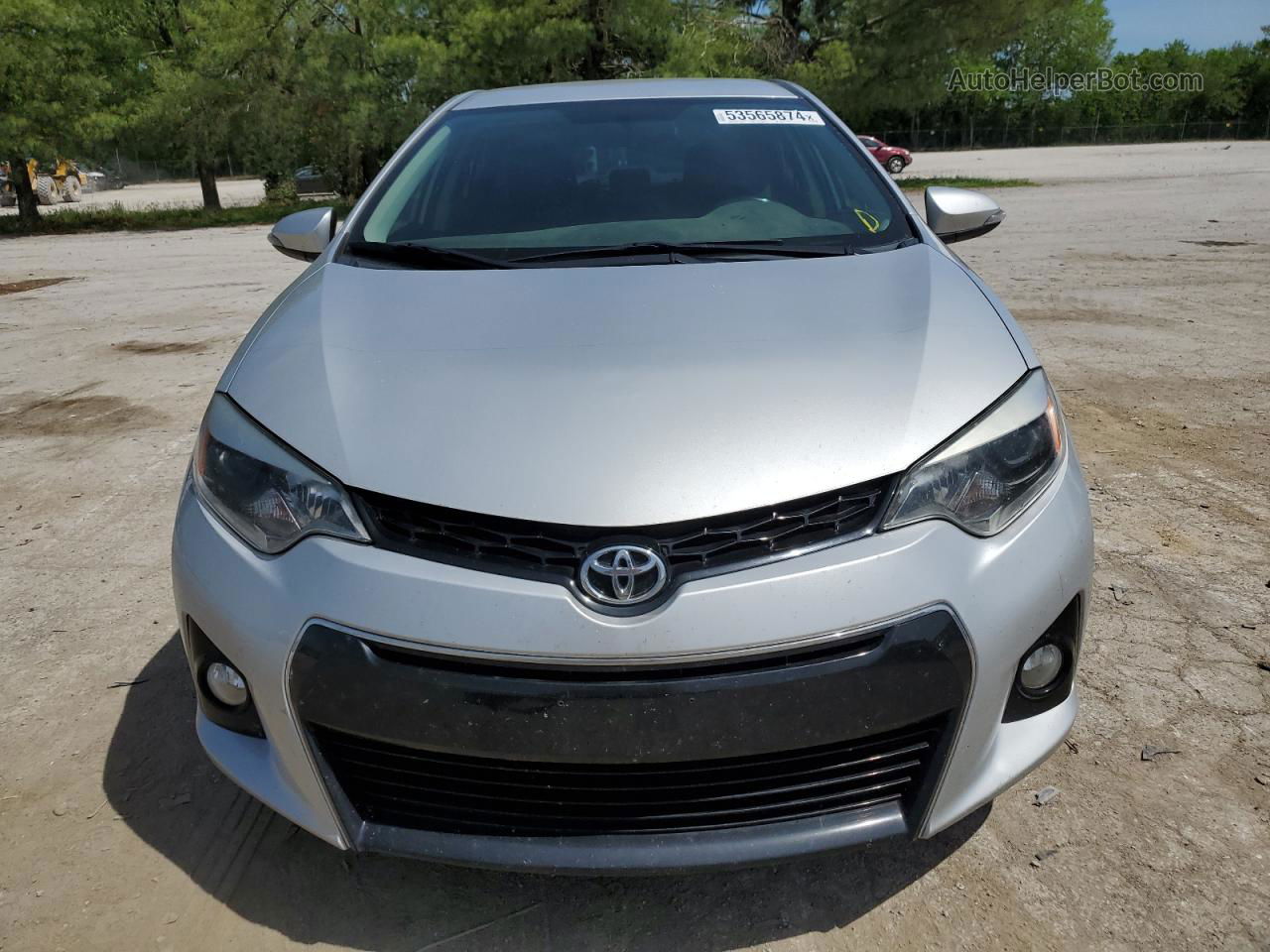 2014 Toyota Corolla L Серебряный vin: 5YFBURHE6EP133408