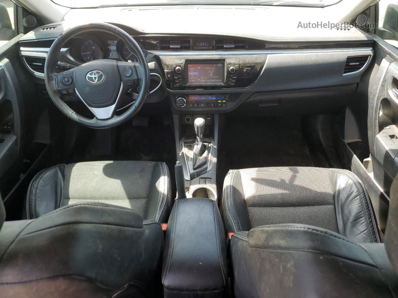 2014 Toyota Corolla L Silver vin: 5YFBURHE6EP133408