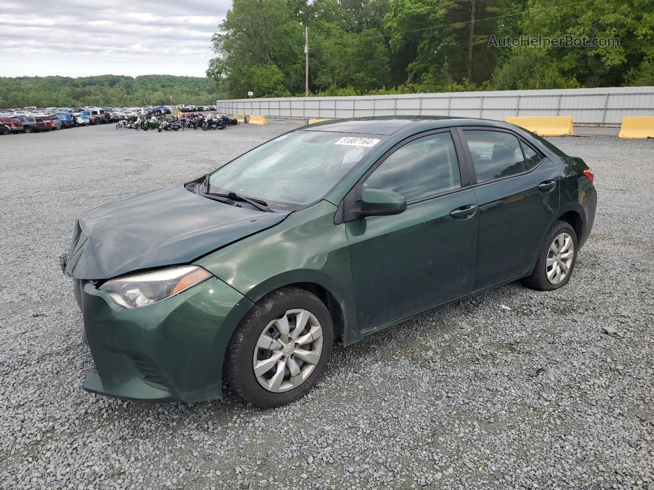 2014 Toyota Corolla L Green vin: 5YFBURHE6EP134025