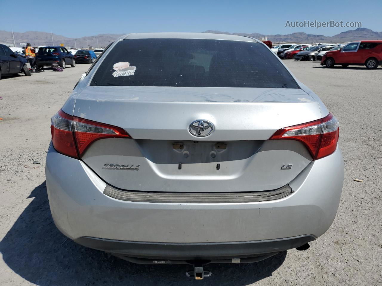 2014 Toyota Corolla L Silver vin: 5YFBURHE6EP166103