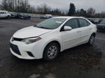 2015 Toyota Corolla L White vin: 5YFBURHE6FP179192