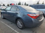 2015 Toyota Corolla L Blue vin: 5YFBURHE6FP182173