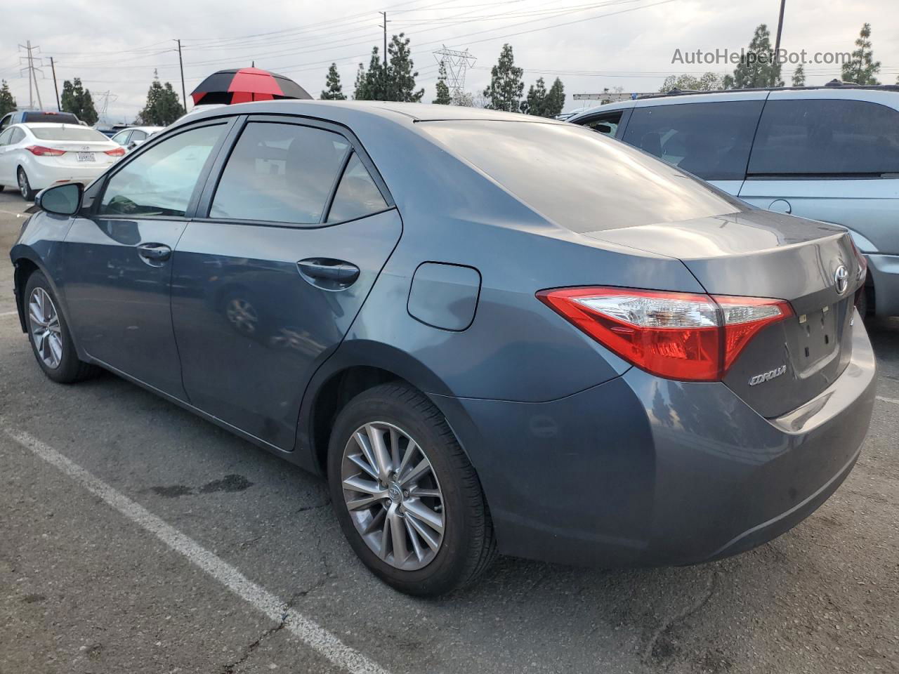 2015 Toyota Corolla L Синий vin: 5YFBURHE6FP182173