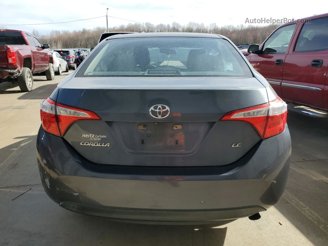 2015 Toyota Corolla L Blue vin: 5YFBURHE6FP211090