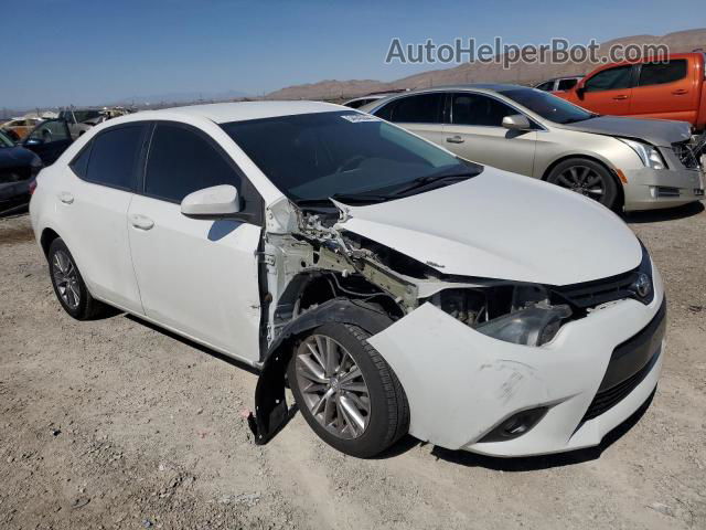 2015 Toyota Corolla L White vin: 5YFBURHE6FP212658