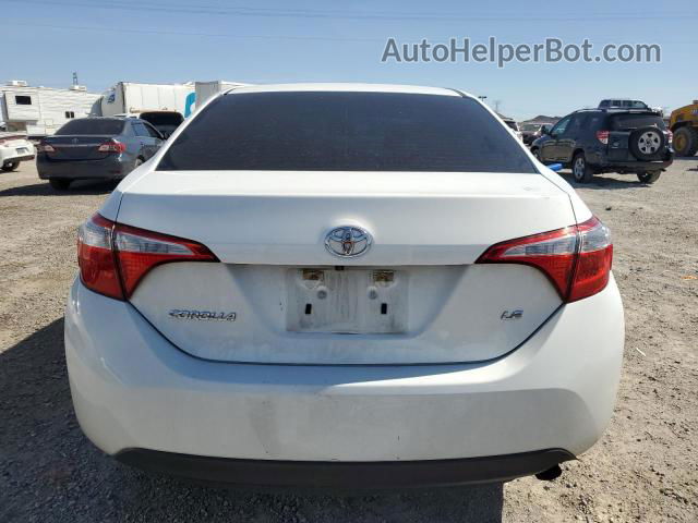 2015 Toyota Corolla L Белый vin: 5YFBURHE6FP212658