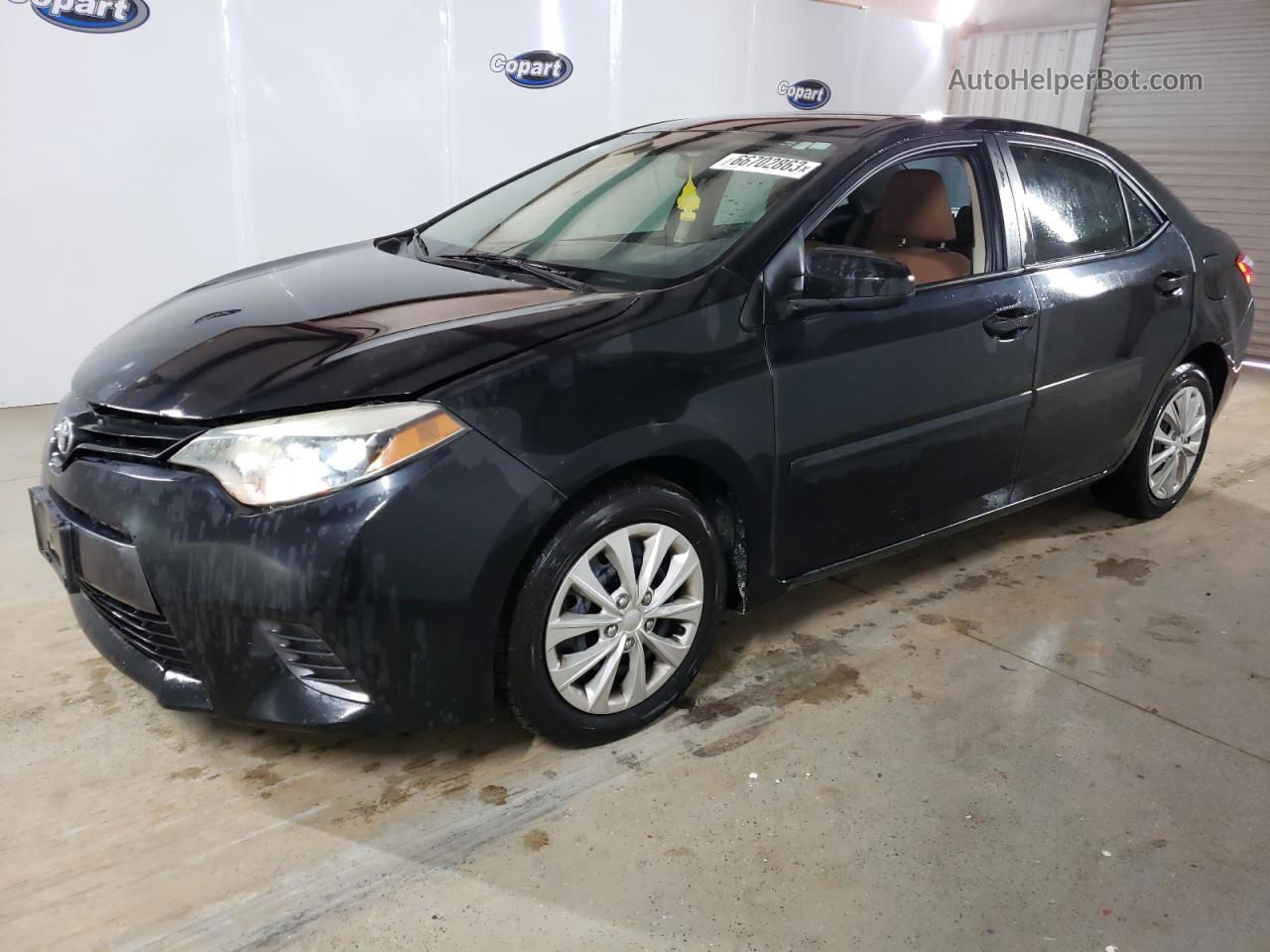 2015 Toyota Corolla L Charcoal vin: 5YFBURHE6FP217827