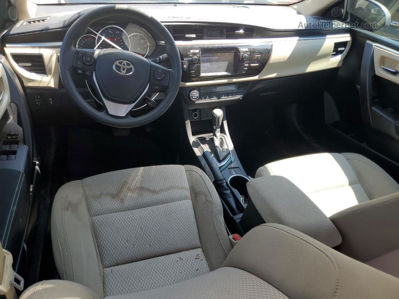 2015 Toyota Corolla L Серый vin: 5YFBURHE6FP224454