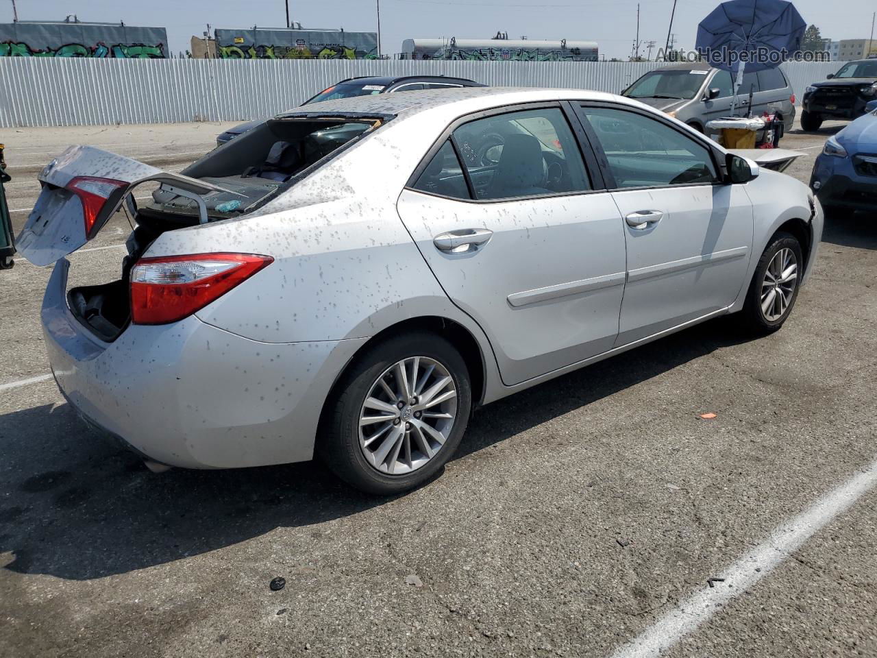 2015 Toyota Corolla L Silver vin: 5YFBURHE6FP244199