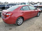 2015 Toyota Corolla L Red vin: 5YFBURHE6FP256286