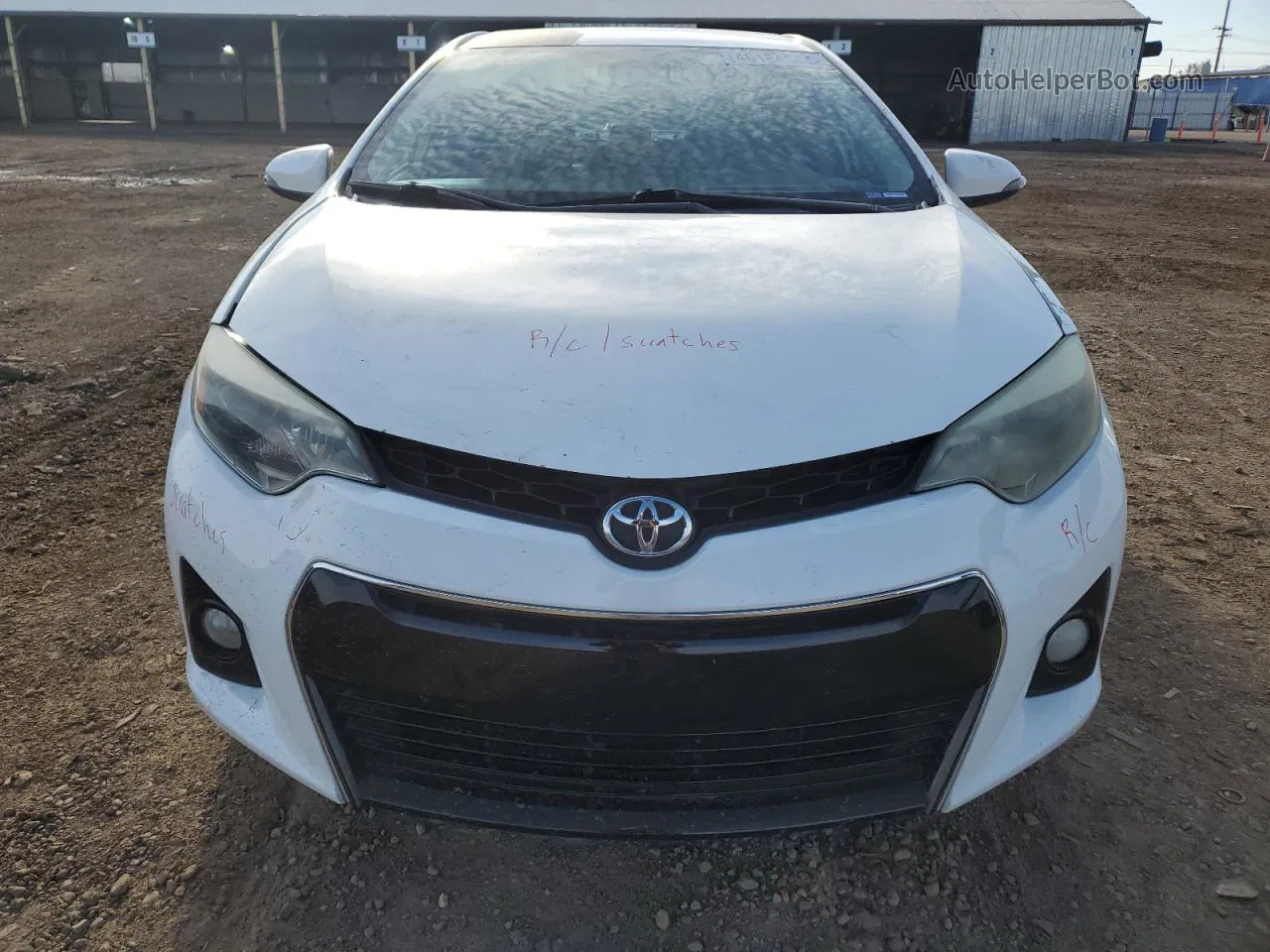 2015 Toyota Corolla L White vin: 5YFBURHE6FP288316